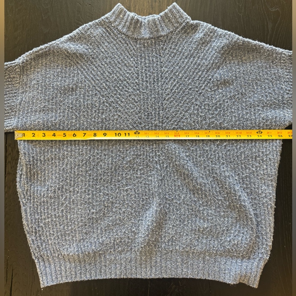 Halogen Blue Sweater with Ribbed Knit - Picture 5 of 7